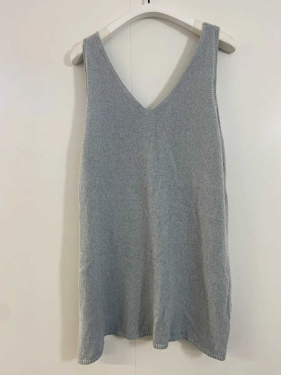 Stella Recycled Cotton Top in Pale Blue M Preloved 2