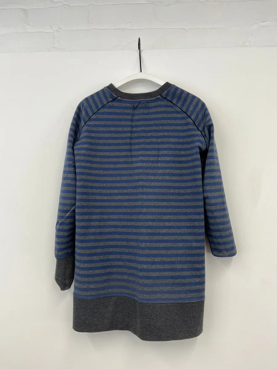 Sweater Dress in Blue Stripe Size S Preloved 2