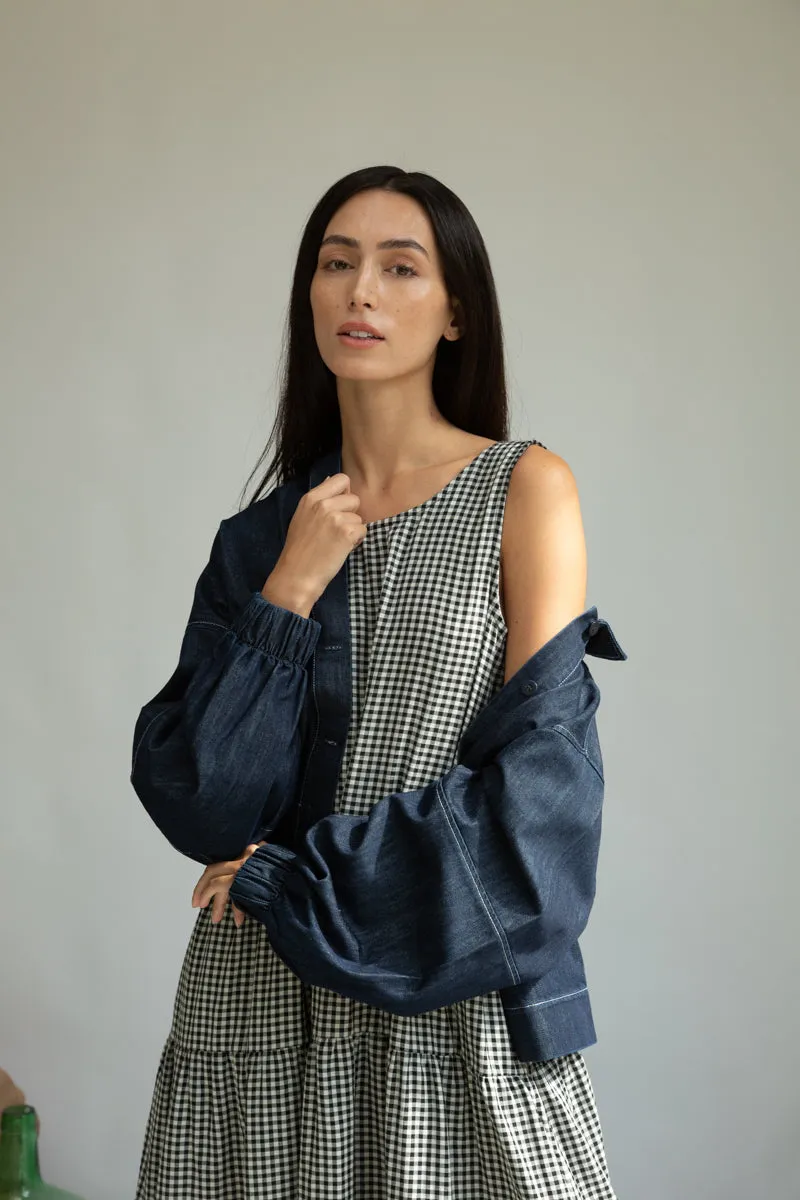 Tierra-Leigh Organic Cotton Denim Overshirt in Indigo 8