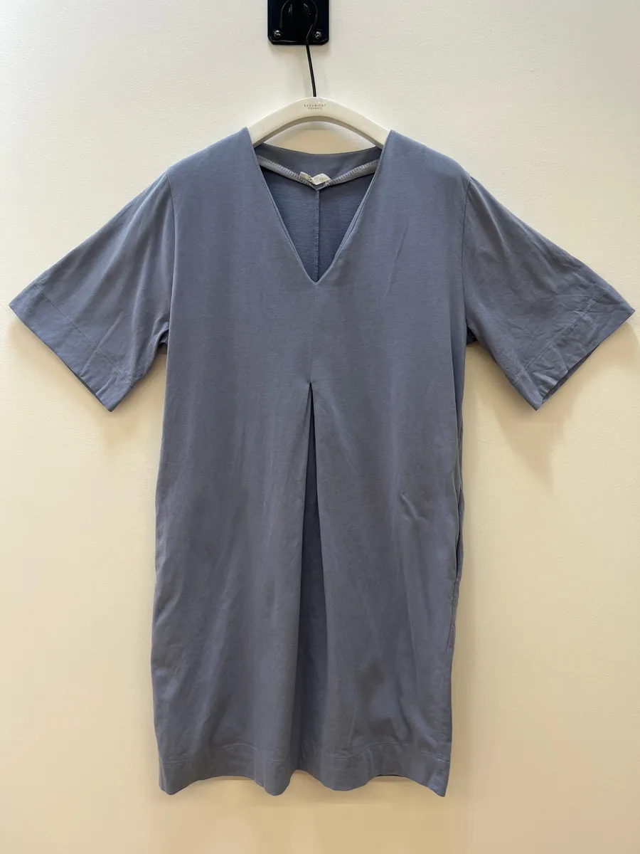 Toba Organic Cotton Dress in Pale Blue S Preloved