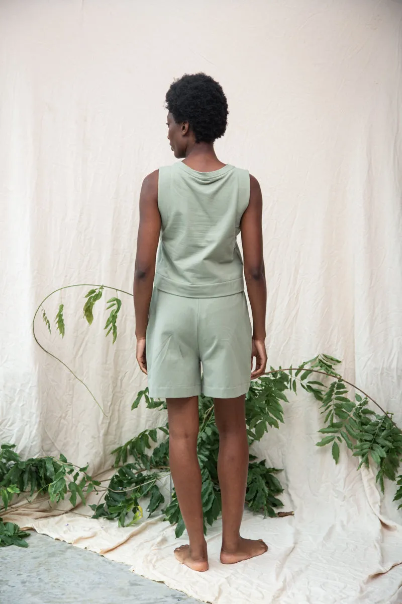 Whitley Organic Cotton Vest in Pistachio 5