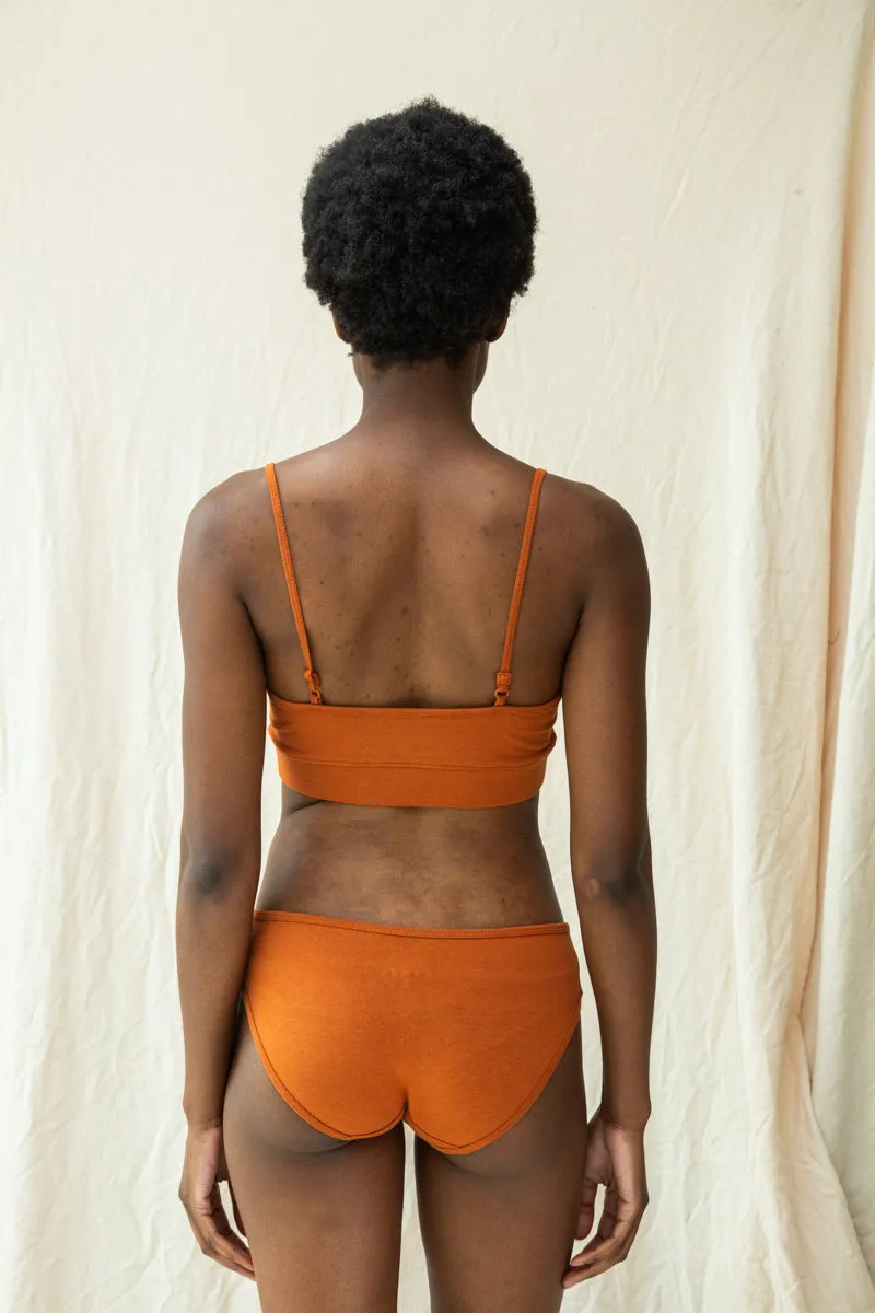 Zaria Bamboo & Organic Cotton Blend Knickers in Terracotta 4