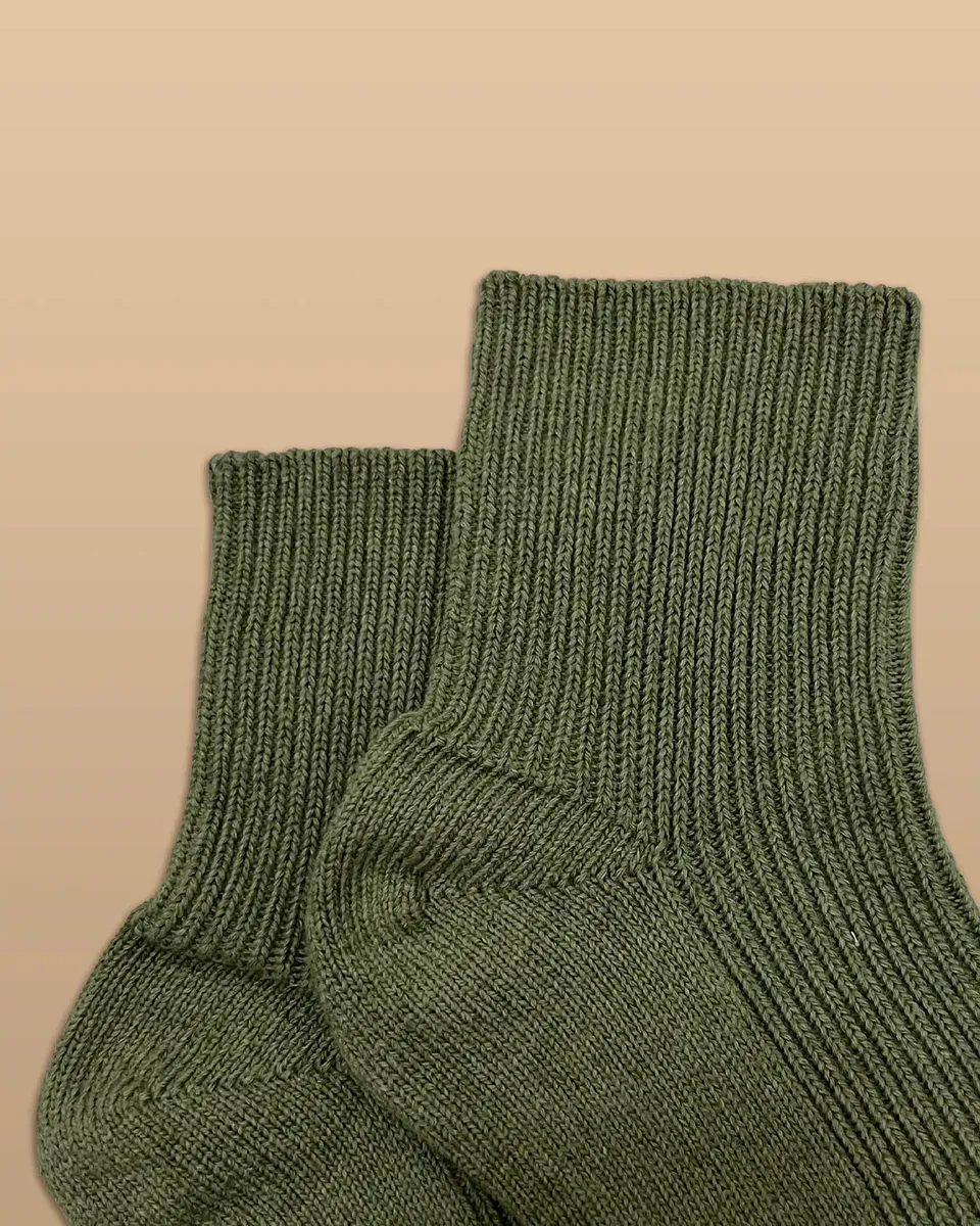 Elastic-Free 100% Organic Cotton Quarter Socks (2 Pairs/Pack) 11