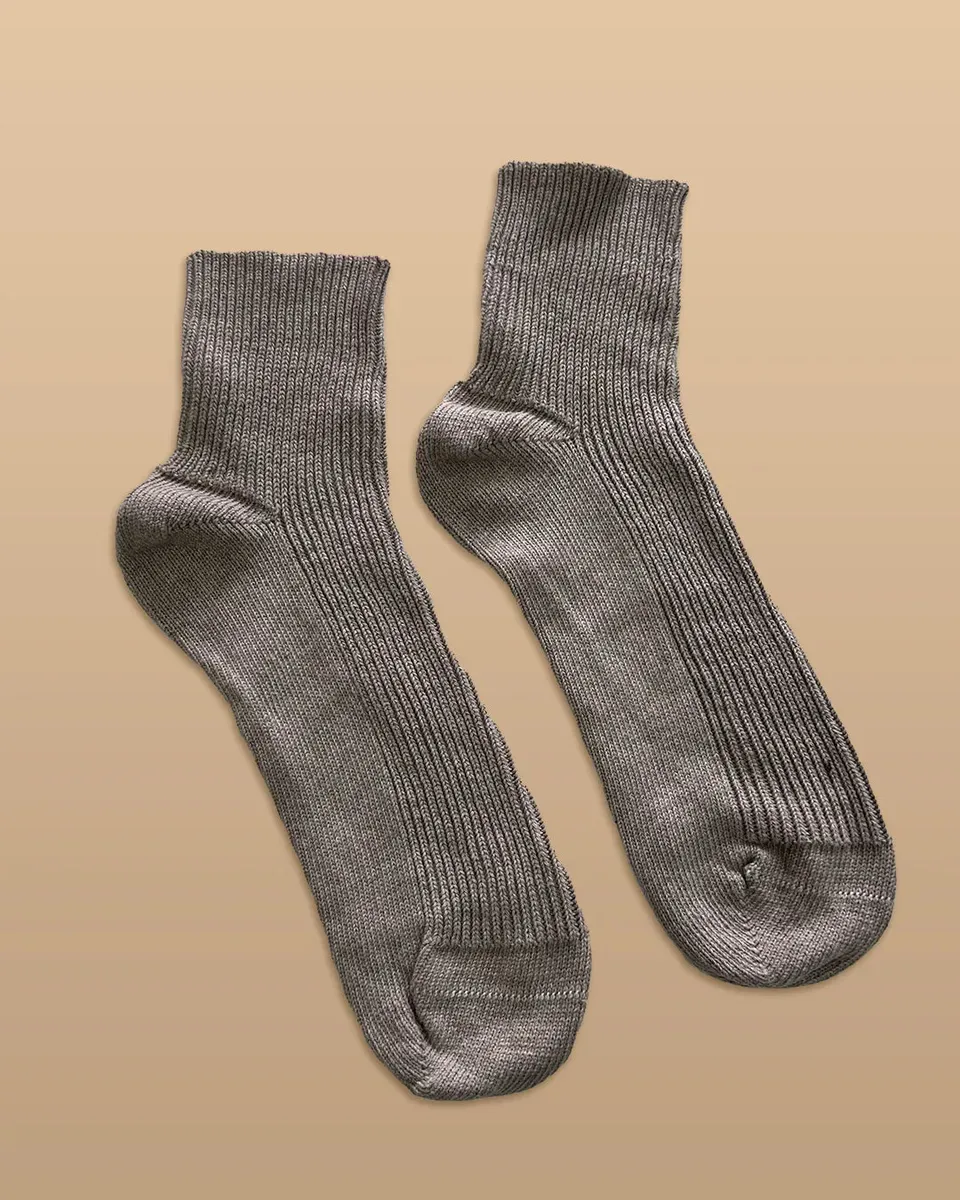 Elastic-Free 100% Organic Cotton Quarter Socks (2 Pairs/Pack) 3