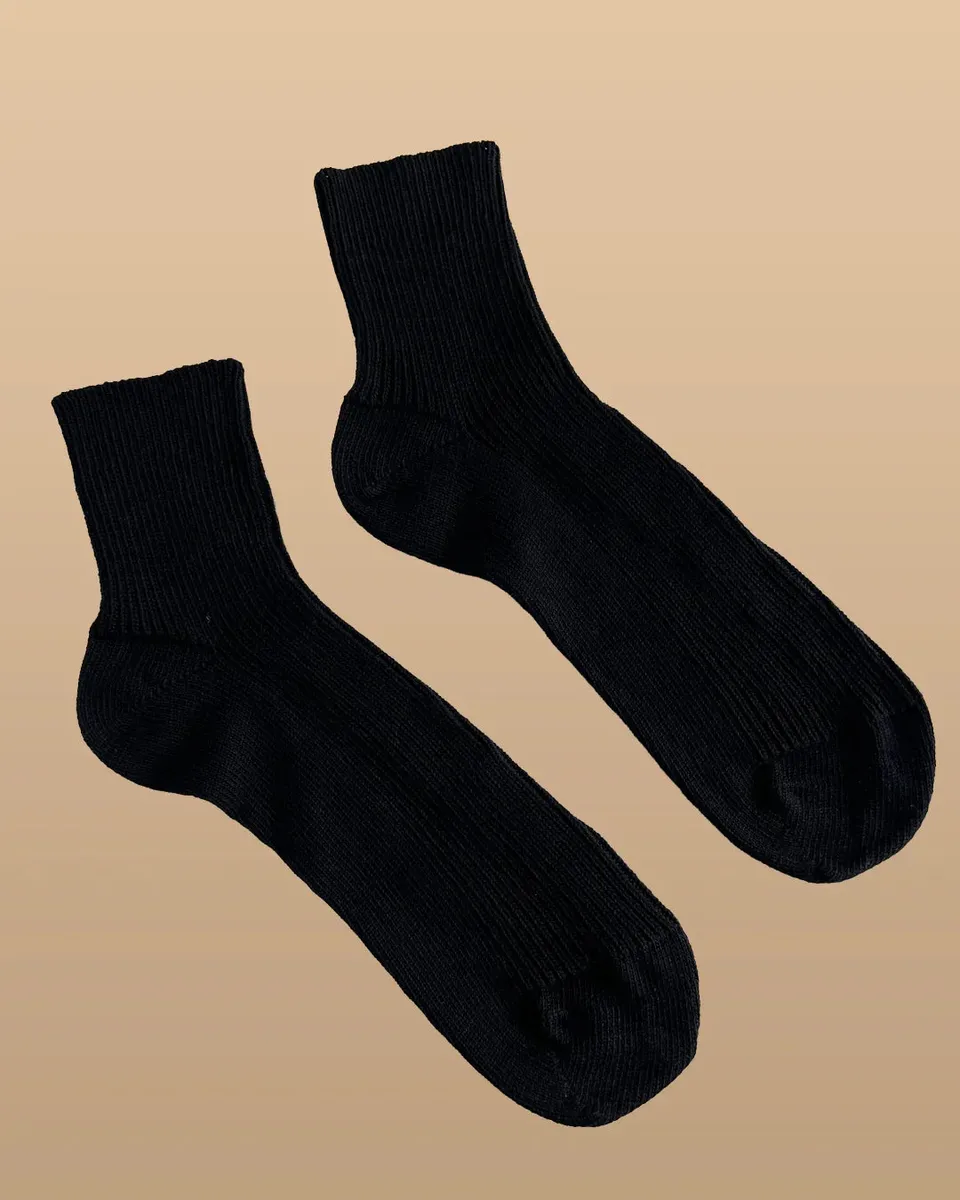 Elastic-Free 100% Organic Cotton Quarter Socks (2 Pairs/Pack) 6