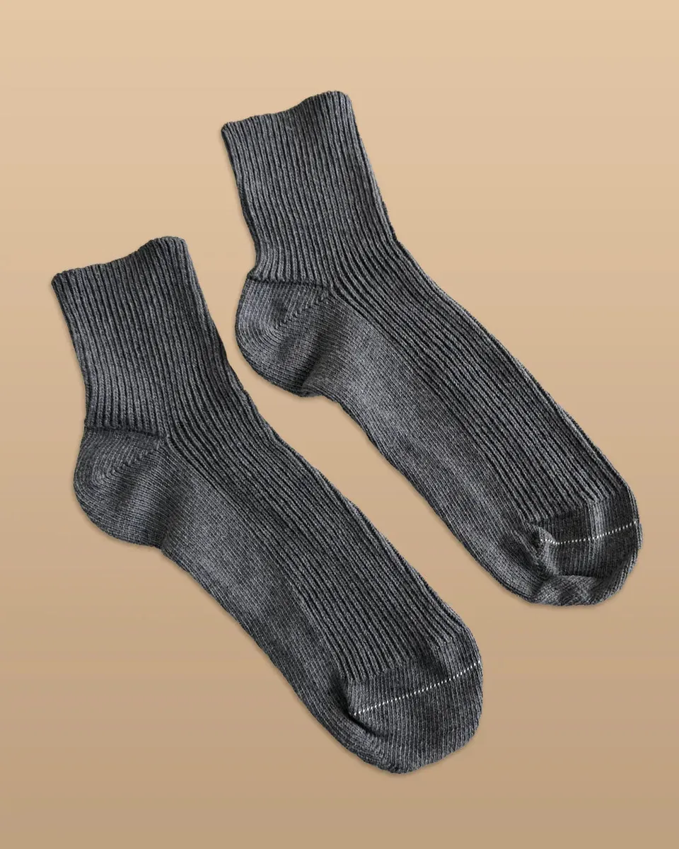Elastic-Free 100% Organic Cotton Quarter Socks (2 Pairs/Pack) 7