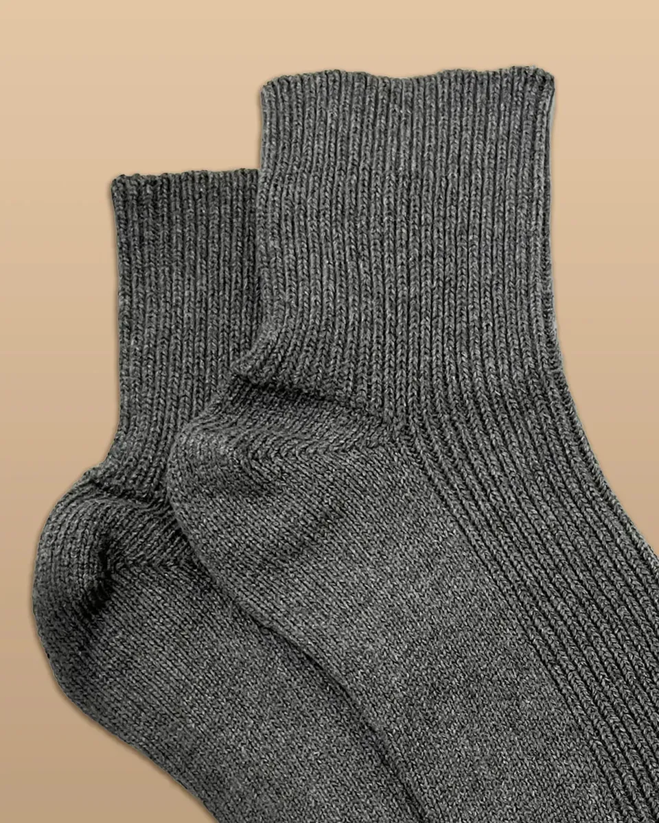 Elastic-Free 100% Organic Cotton Quarter Socks (2 Pairs/Pack) 9