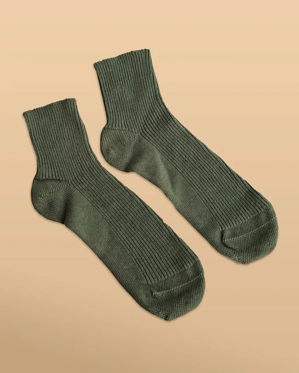Elastic-Free 100% Organic Cotton Quarter Socks (2 Pairs/Pack) 10