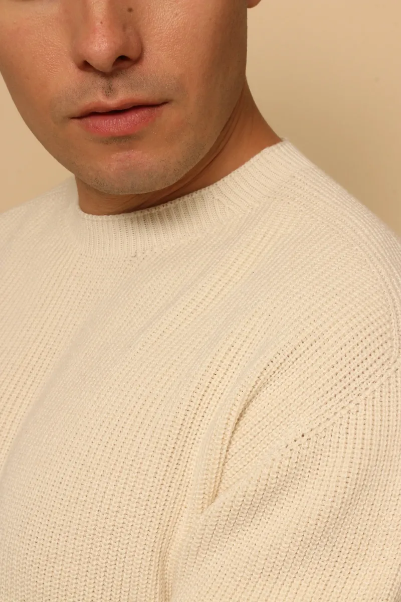 Hypoallergenic Close Neck Knitted Sweatshirt 5