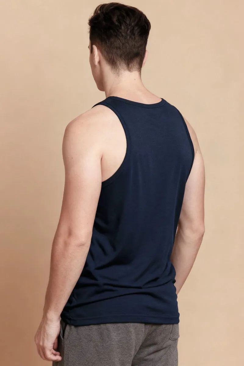 Men’s Organic Cotton Ribbed Tank Undershirt – Colored 3