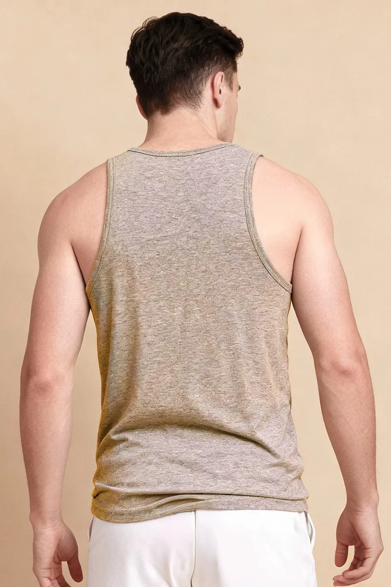 Men’s Organic Cotton Ribbed Tank Undershirt – Colored 6