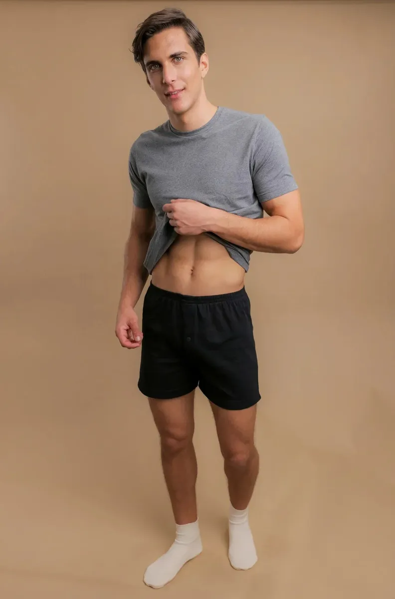 Men's Elasticized Loose Boxer Shorts 8