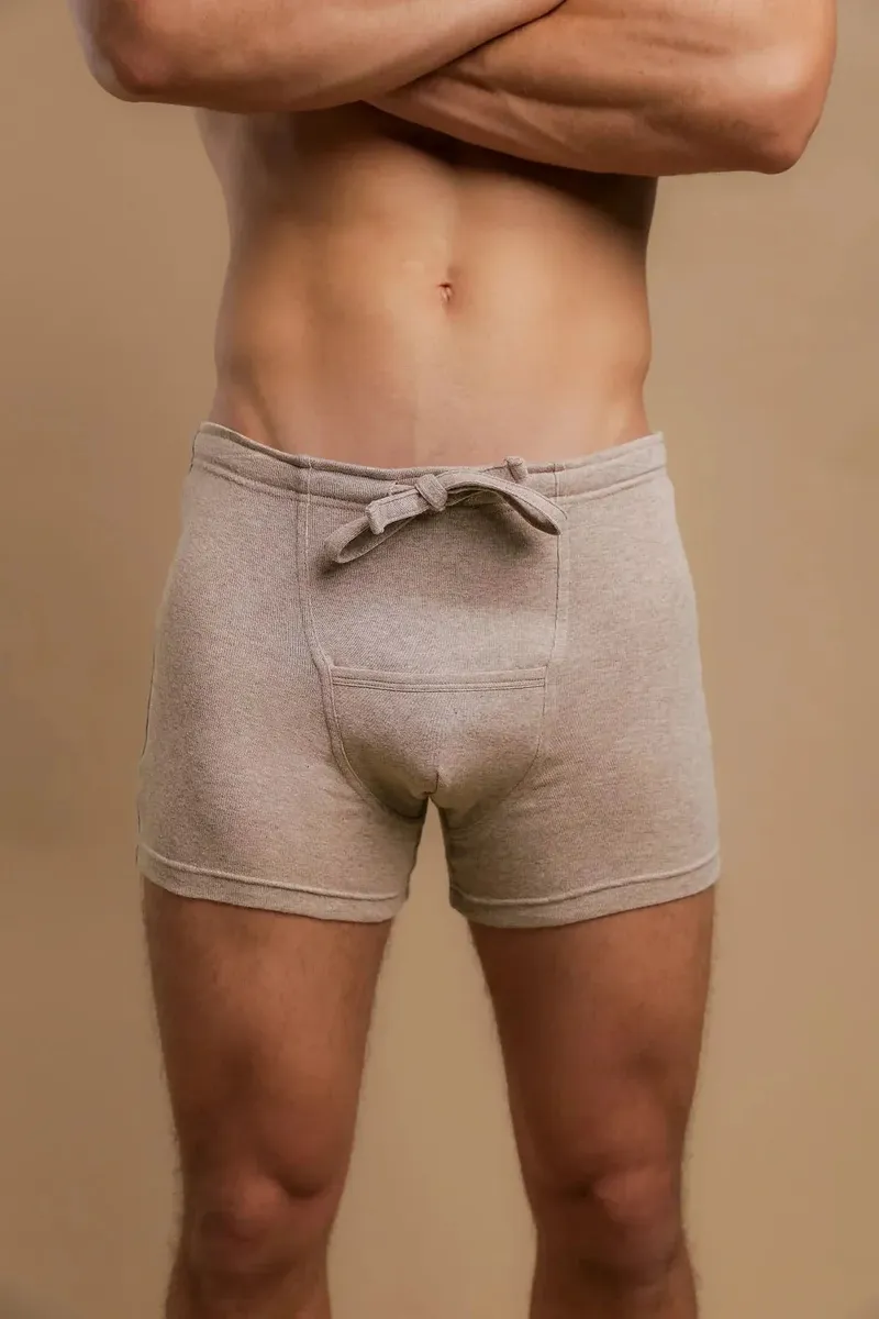 Men's Rib Drawstring Boxer Brief with Fly 11