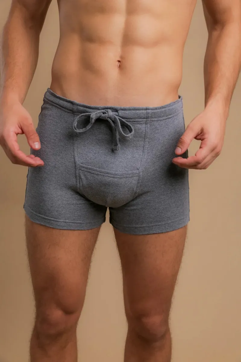 Men's Rib Drawstring Boxer Brief with Fly 6