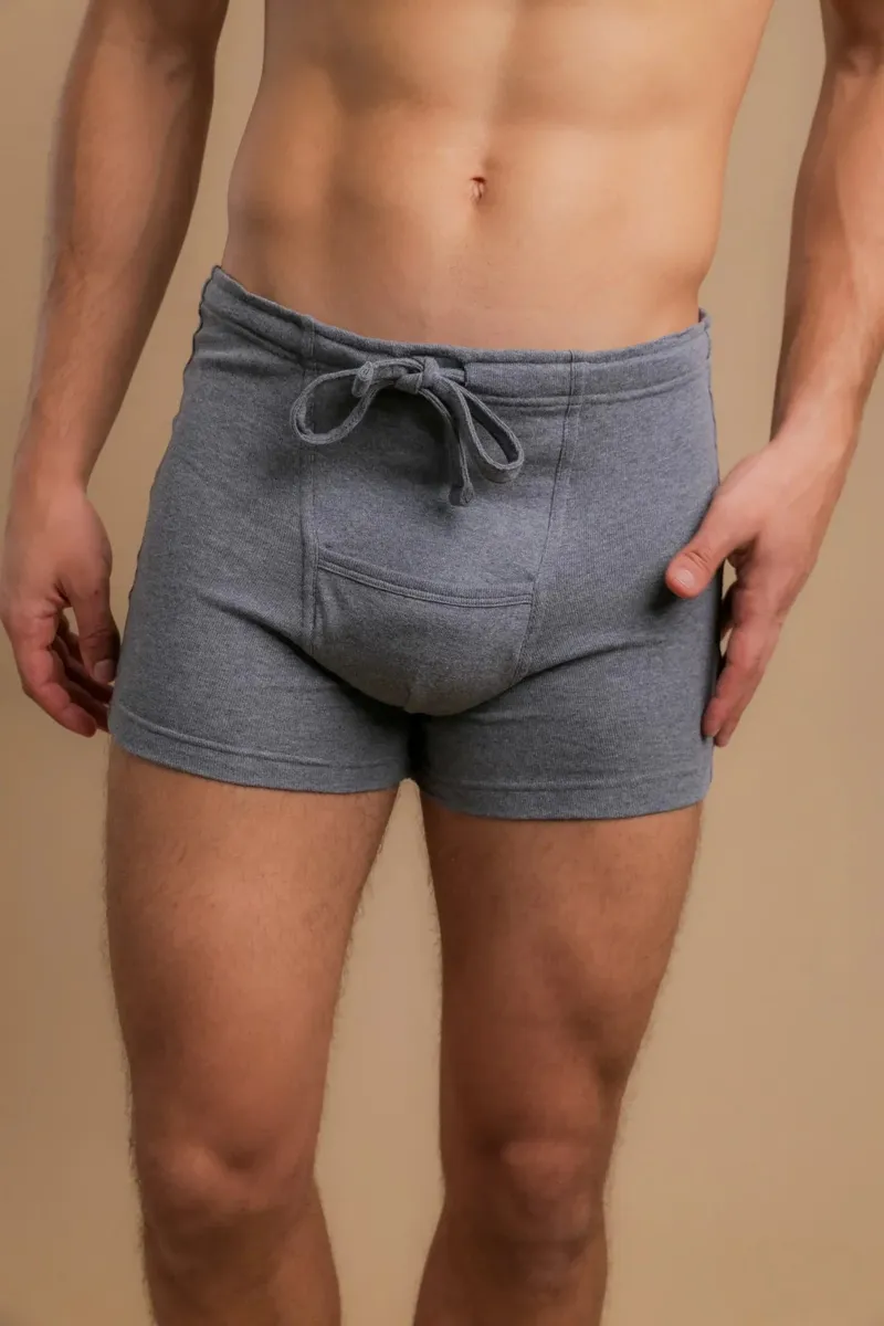 Men's Rib Drawstring Boxer Brief with Fly 7