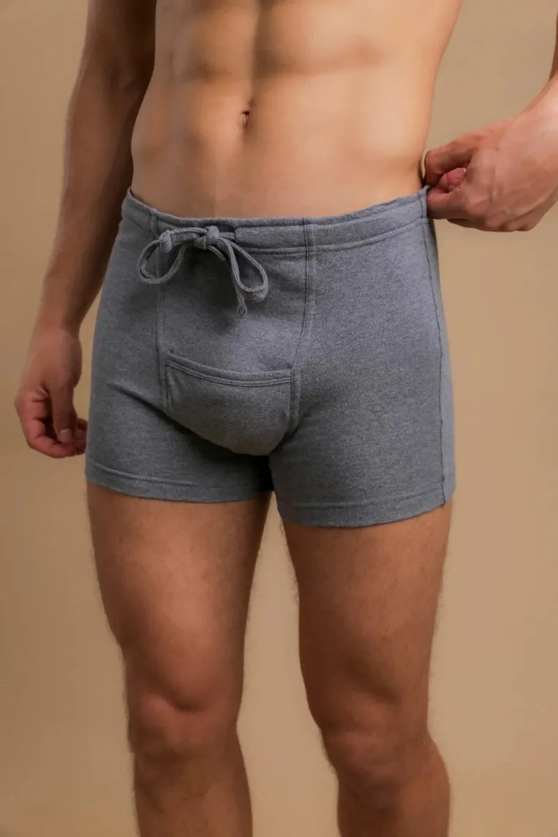 Men's Rib Drawstring Boxer Brief with Fly 8