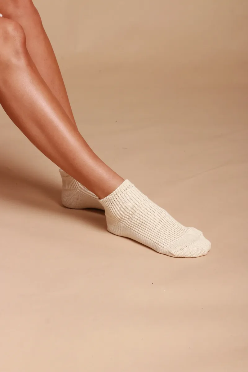 Women's Latex-Free 100% Organic Cotton Ankle Socks (2pairs/pack) 3