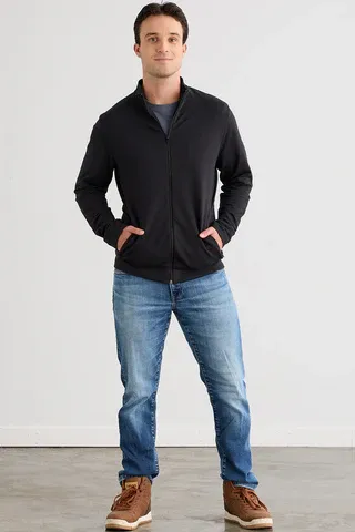 Men's Organic Cotton French Terry Full Zip Jacket