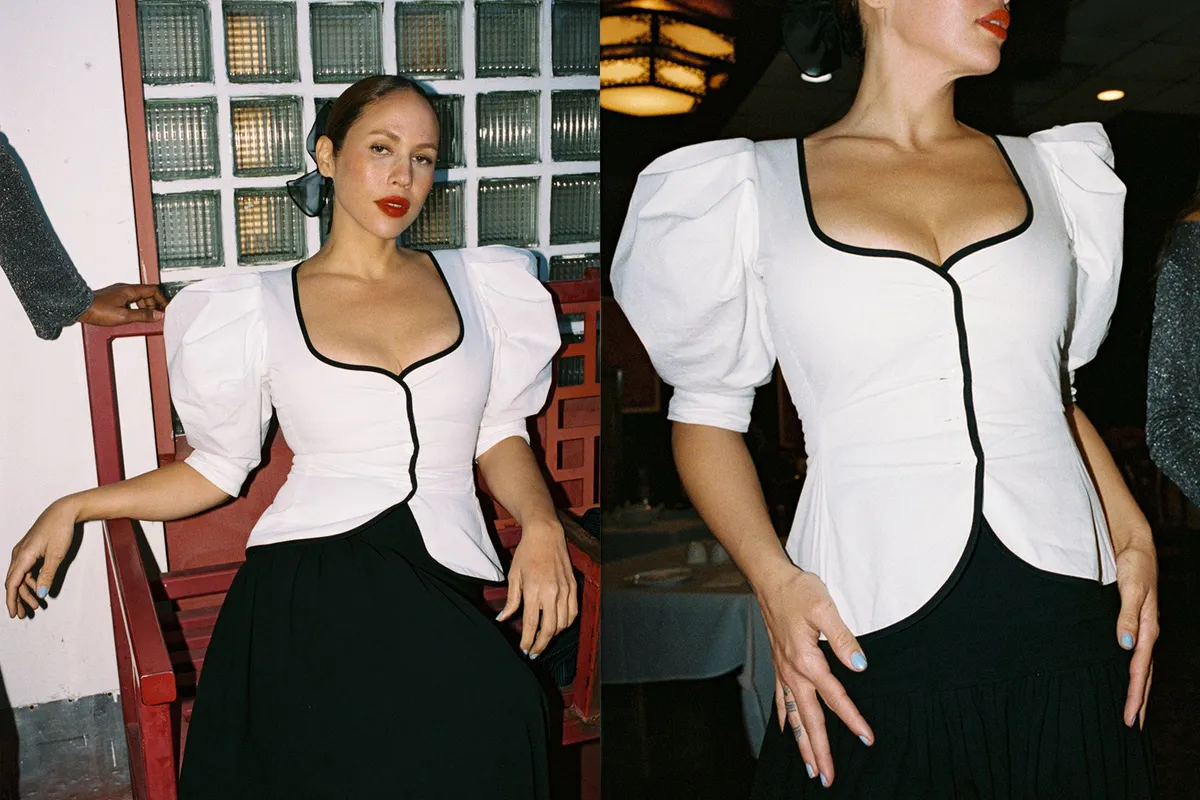 Audrey Contrast Top 2