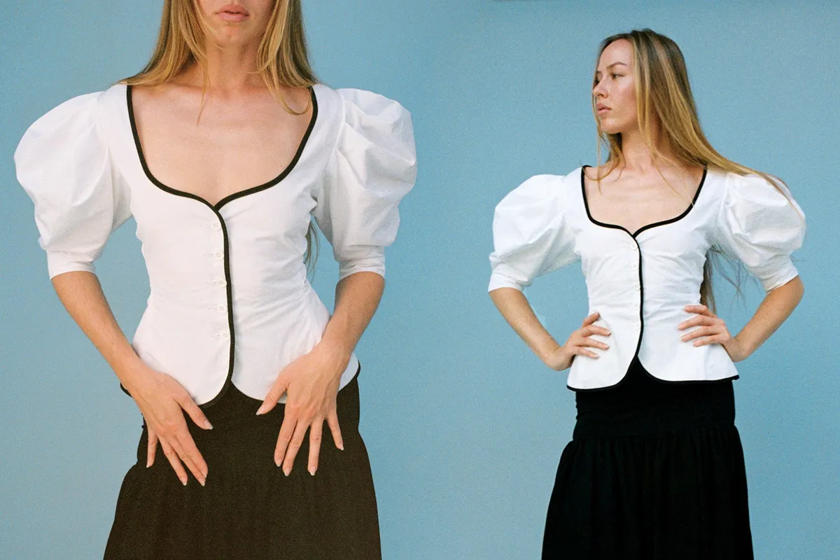 Audrey Contrast Top 3