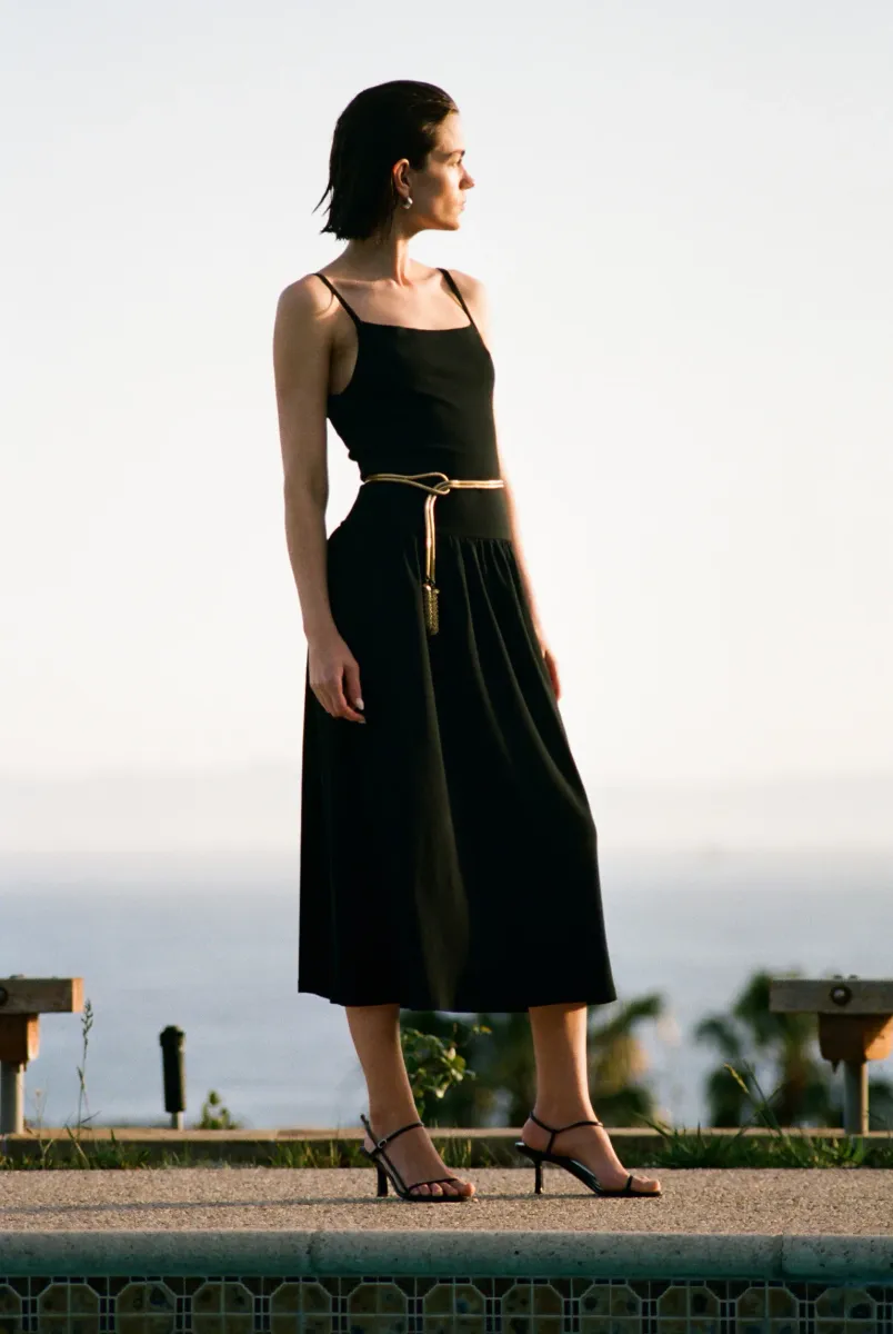 LaPointe Dropwaist Midi Dress 11