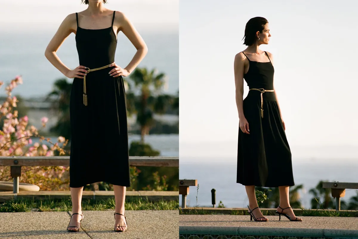 LaPointe Dropwaist Midi Dress 7