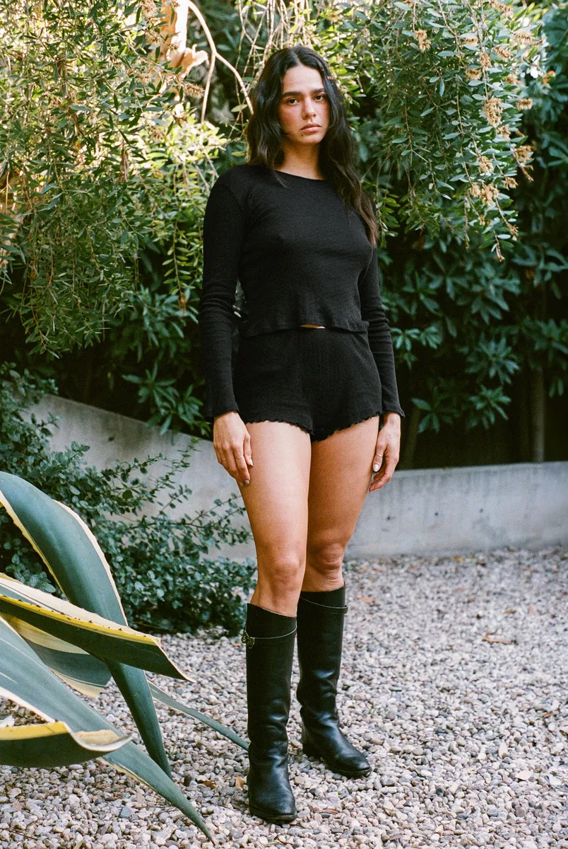 Pointelle Perla Long Sleeve Tee 12