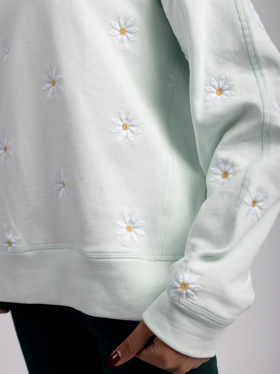 DAISIES Embroidered Organic Pullover 5