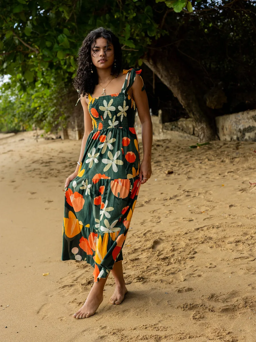 Evie Smocked Dress | Paradise 2