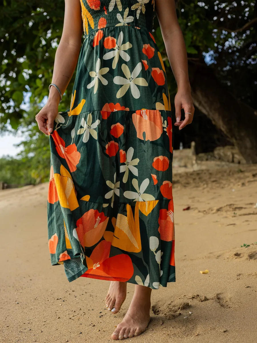 Evie Smocked Dress | Paradise 4