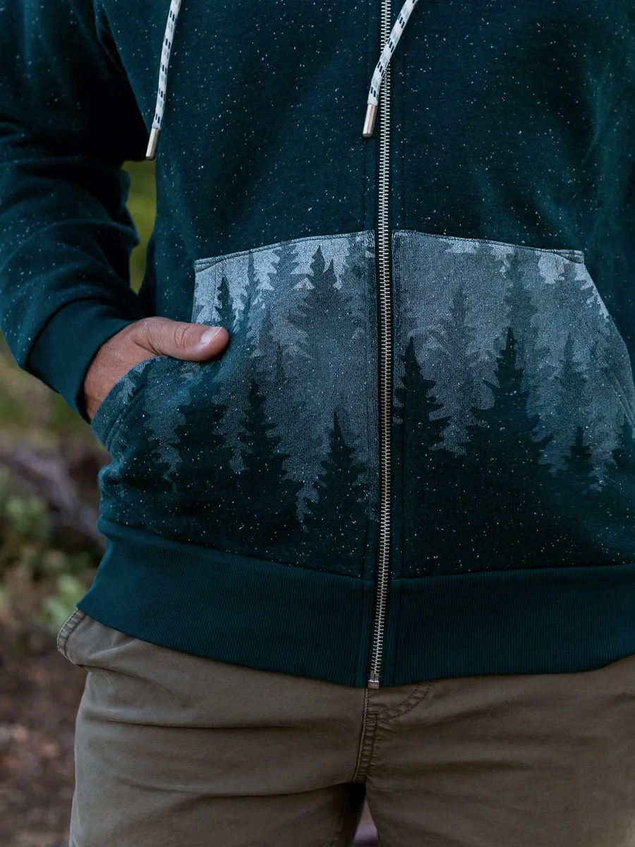 Misty Forest Zip Hoodie 2