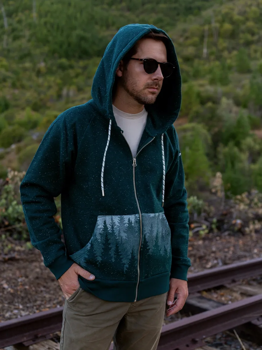 Misty Forest Zip Hoodie 3
