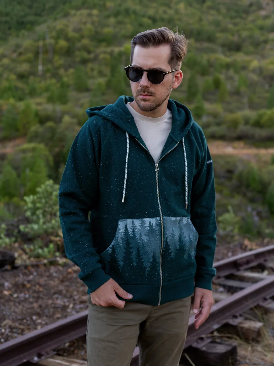 Misty Forest Zip Hoodie 4
