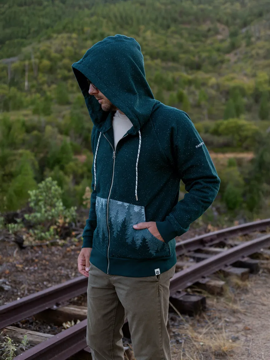 Misty Forest Zip Hoodie 5
