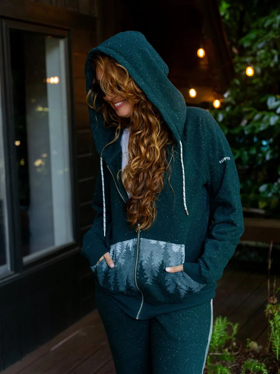 Misty Forest Zip Hoodie 6