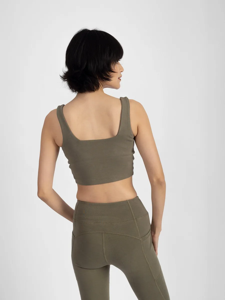 PlantTec™ Organic Built-in Bra Tank | Cypress 5
