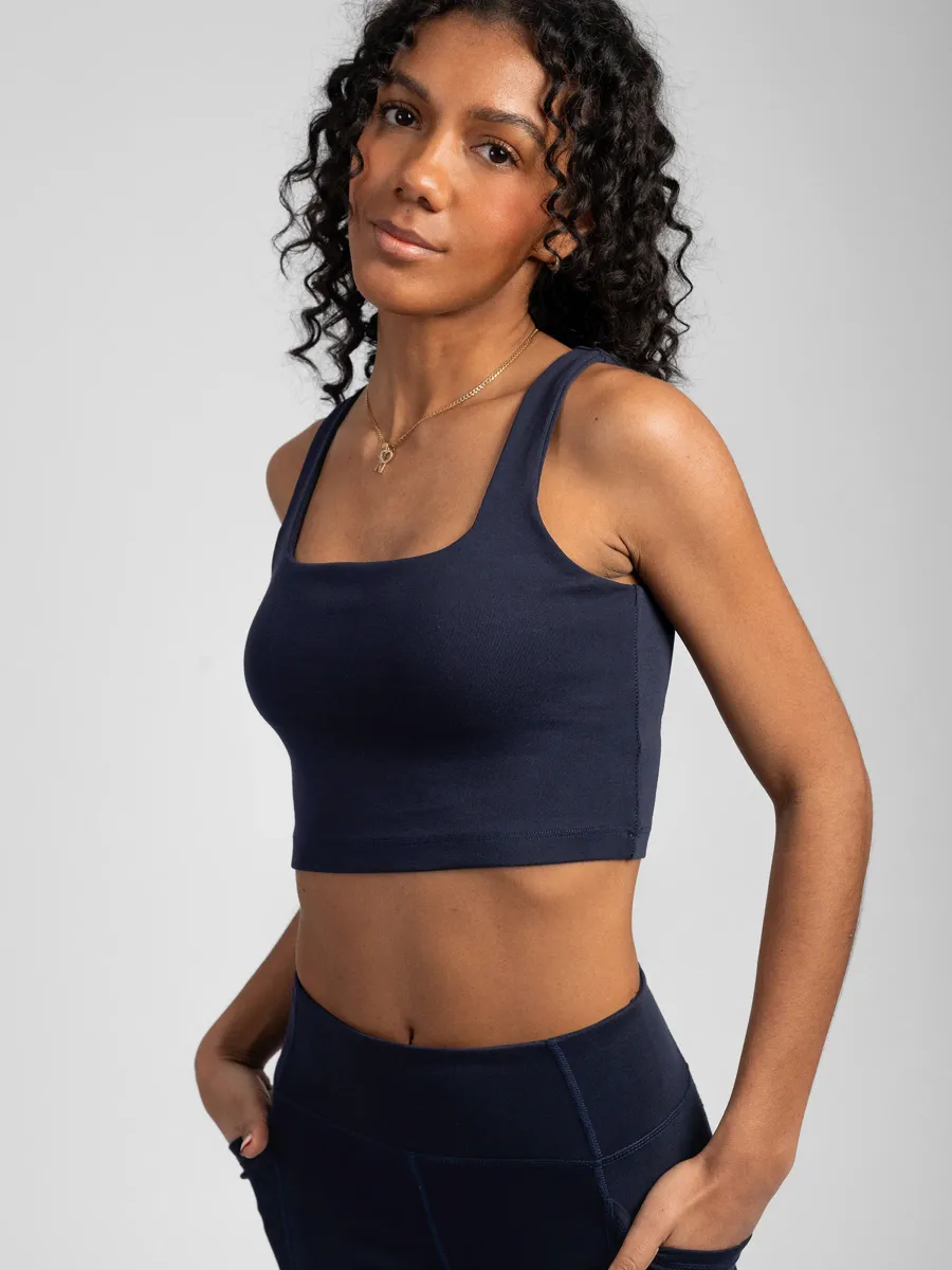 PlantTec™ Organic Built-in Bra Tank | Ocean 3