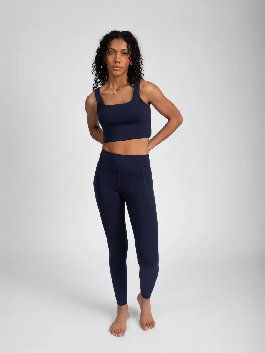 PlantTec™ Organic Built-in Bra Tank | Ocean 5