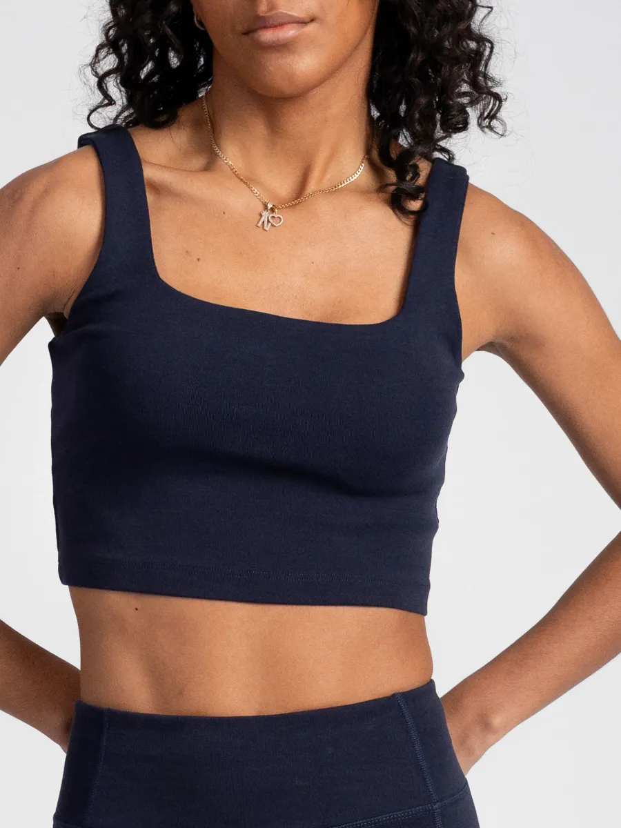 PlantTec™ Organic Built-in Bra Tank | Ocean 6