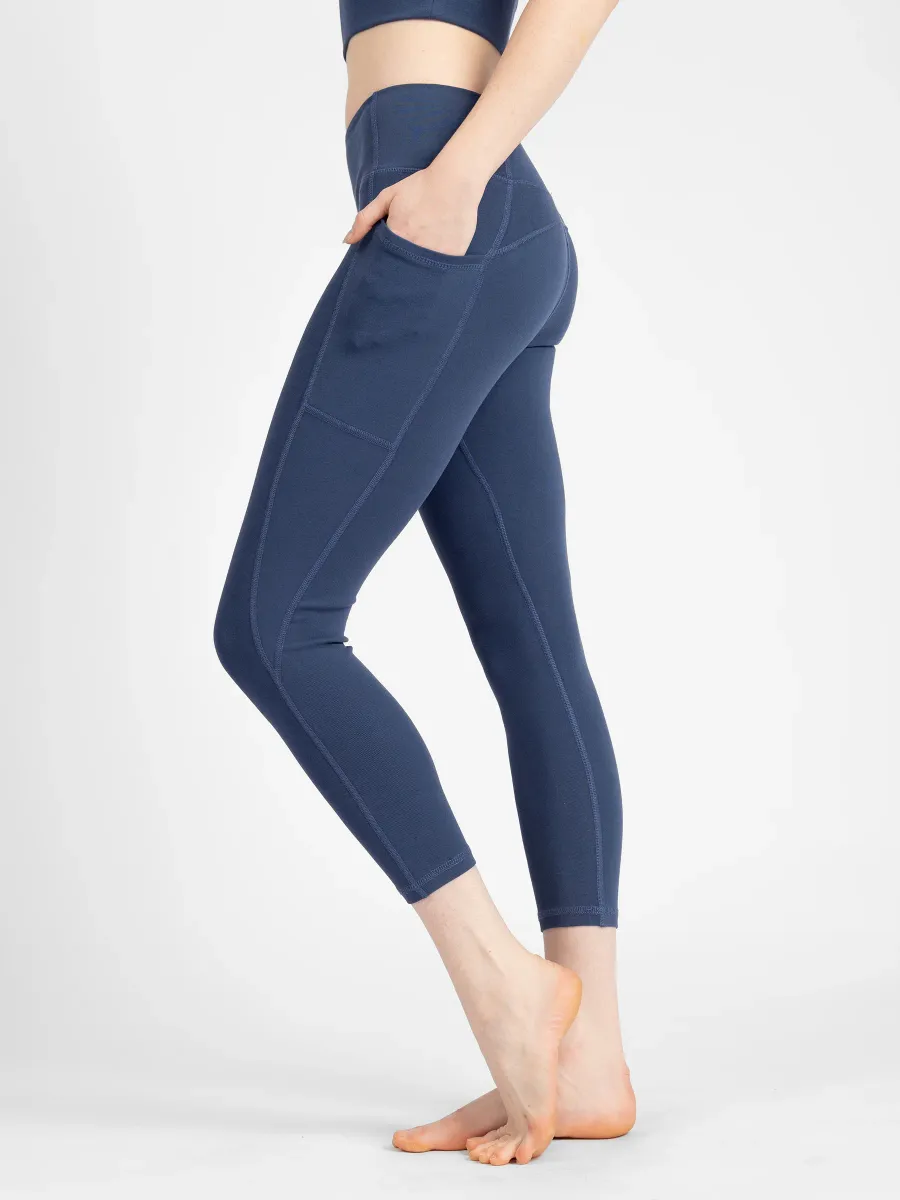 PlantTec™ Organic Crop/Petite Leggings | Blueberry 3