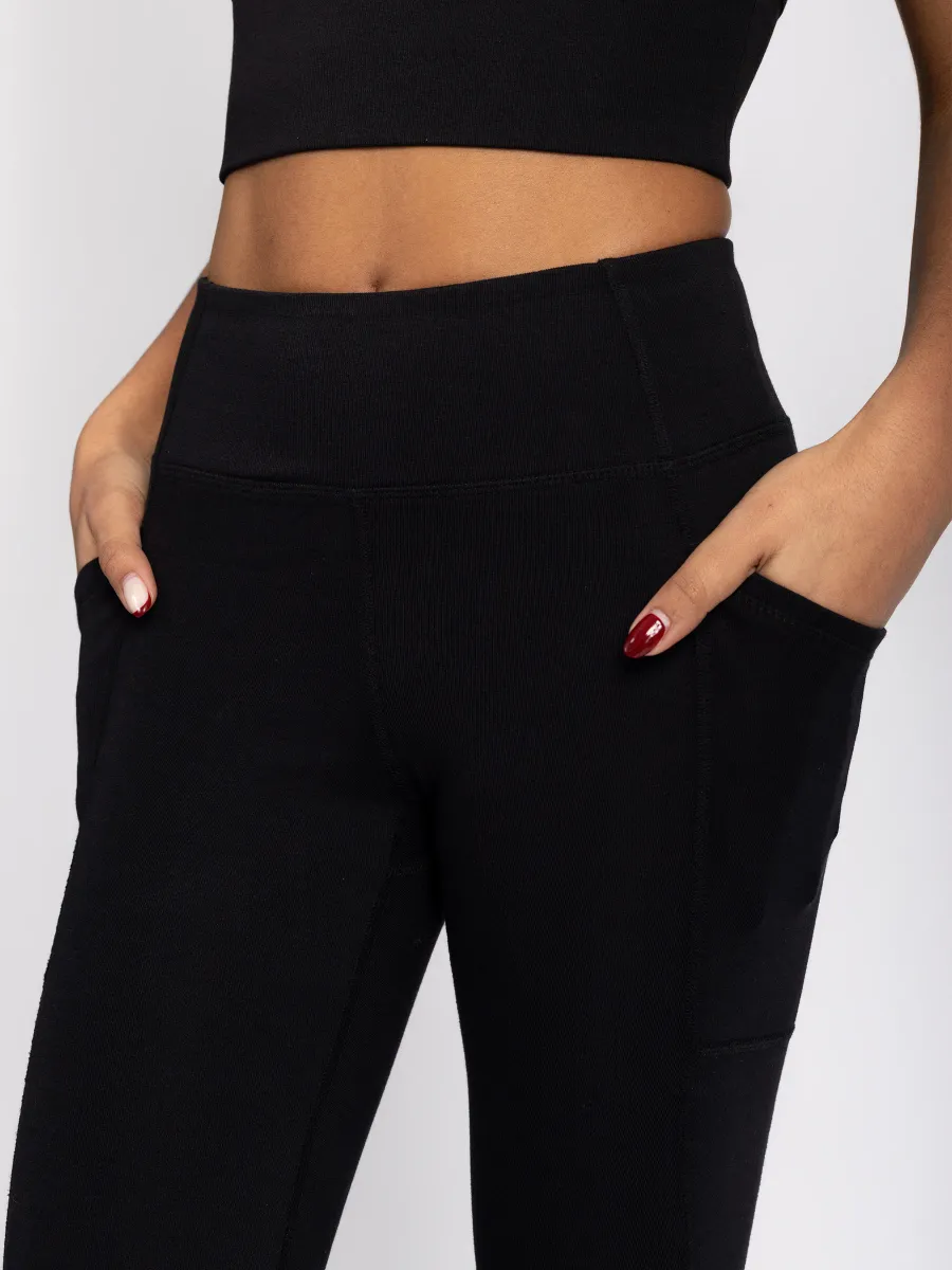 PlantTec™ Organic Crop/Petite Leggings | Eclipse