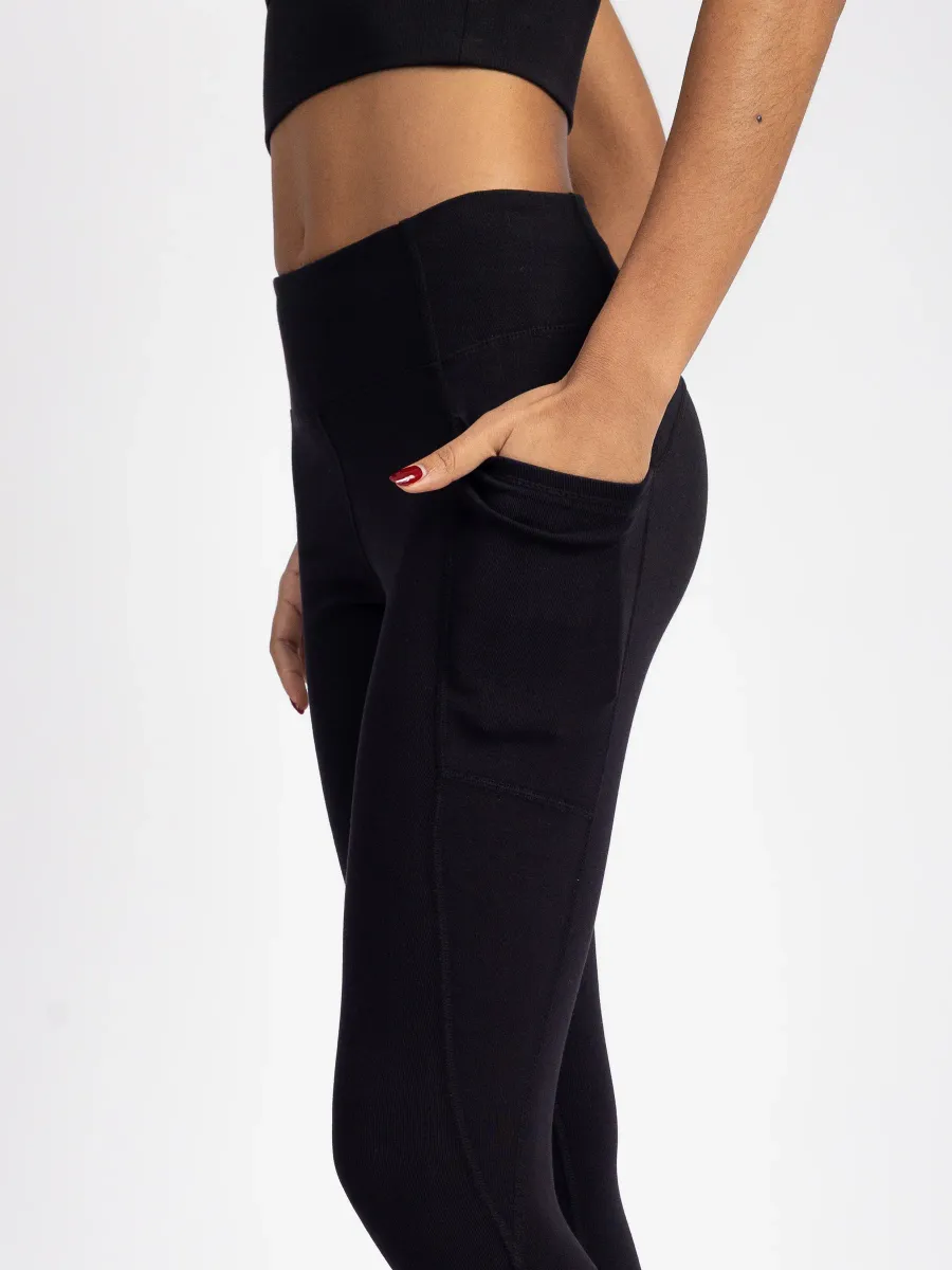 PlantTec™ Organic Crop/Petite Leggings | Eclipse 4