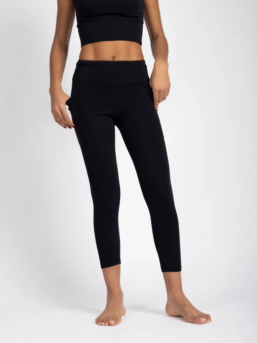 PlantTec™ Organic Crop/Petite Leggings | Eclipse 6