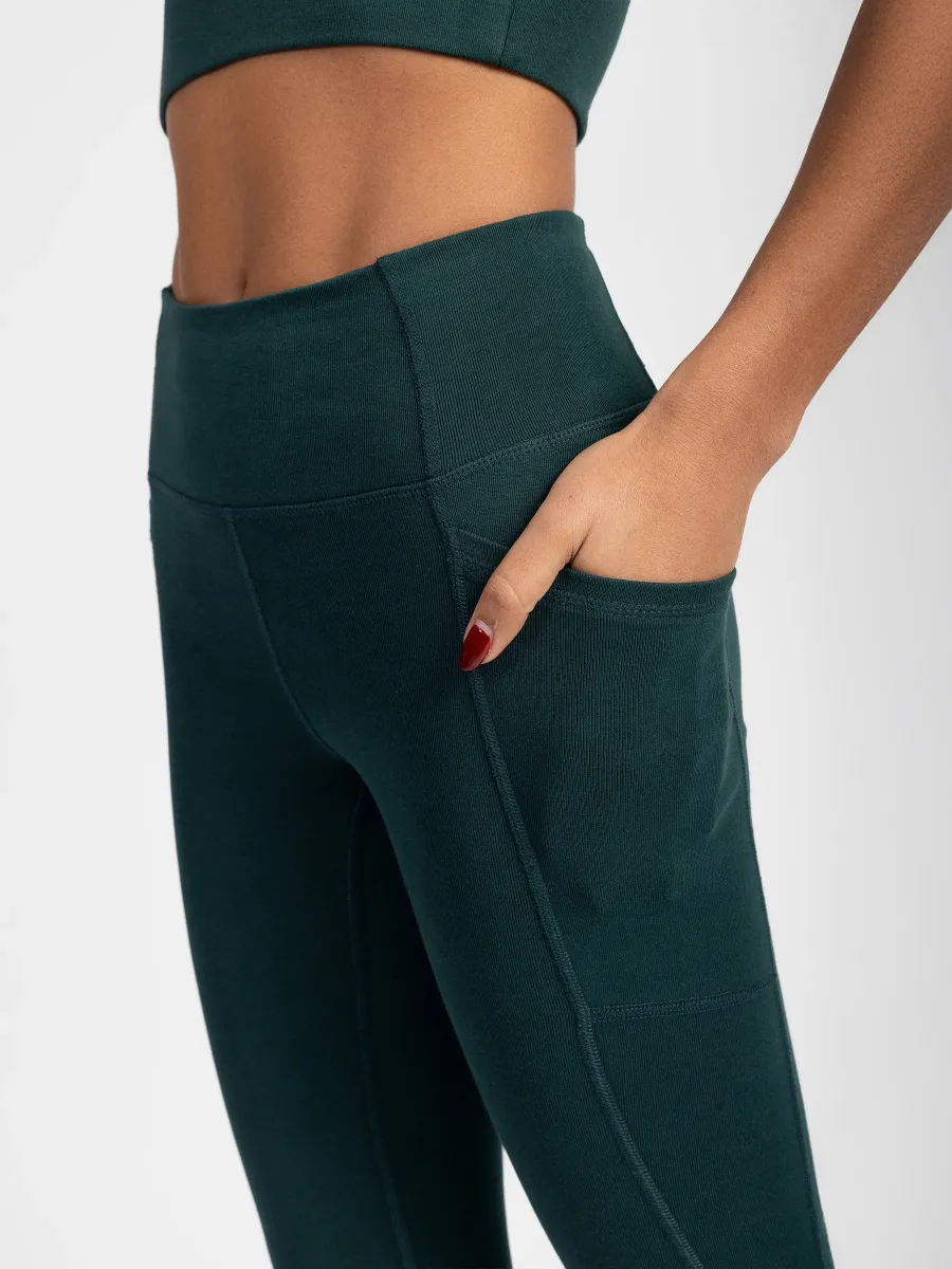 PlantTec™ Organic Crop/Petite Leggings | Monstera 6
