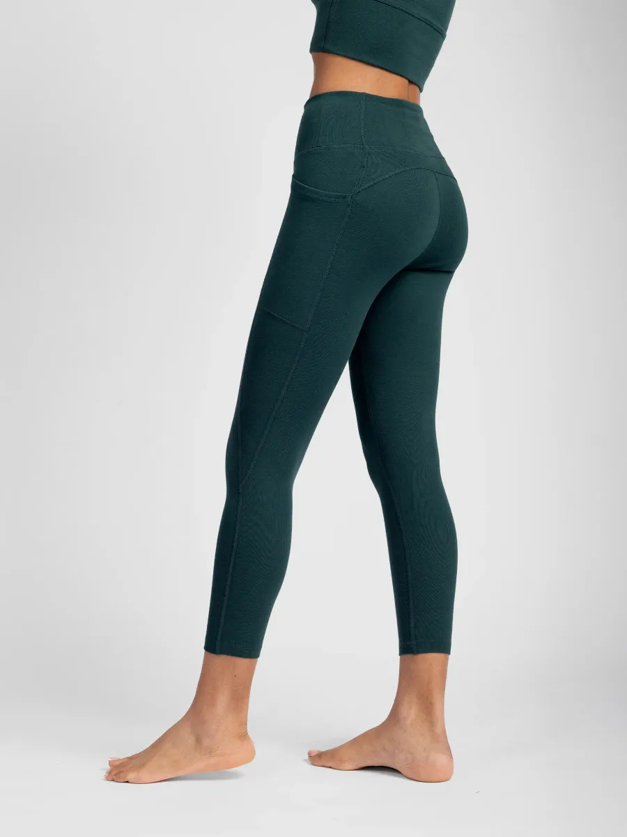 PlantTec™ Organic Crop/Petite Leggings | Monstera 7