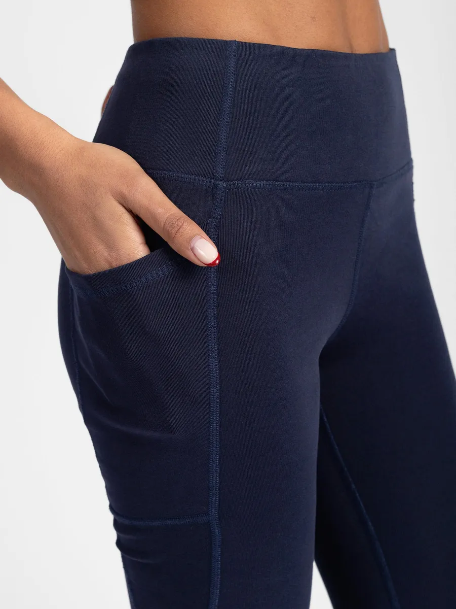 PlantTec™ Organic Crop/Petite Leggings | Ocean