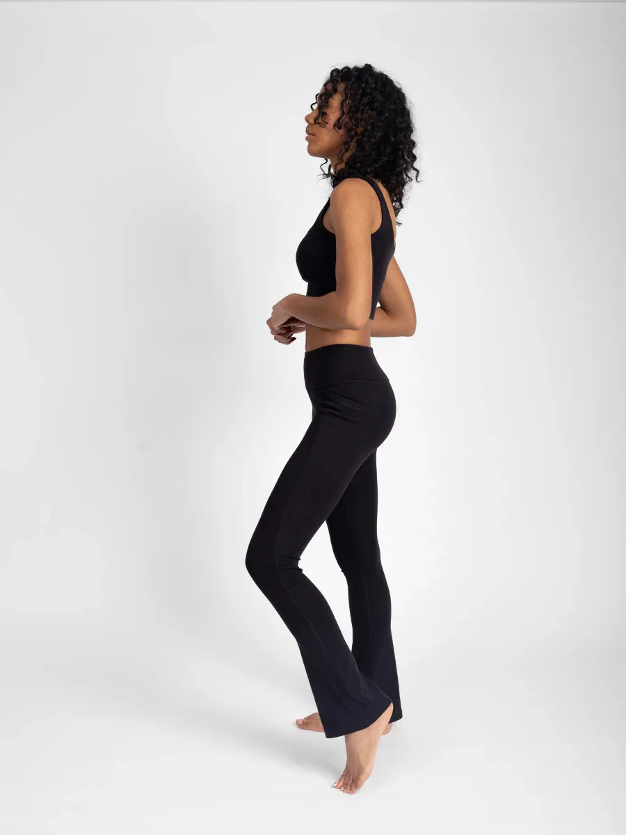 PlantTec™ Organic Flare Leggings | Eclipse 5
