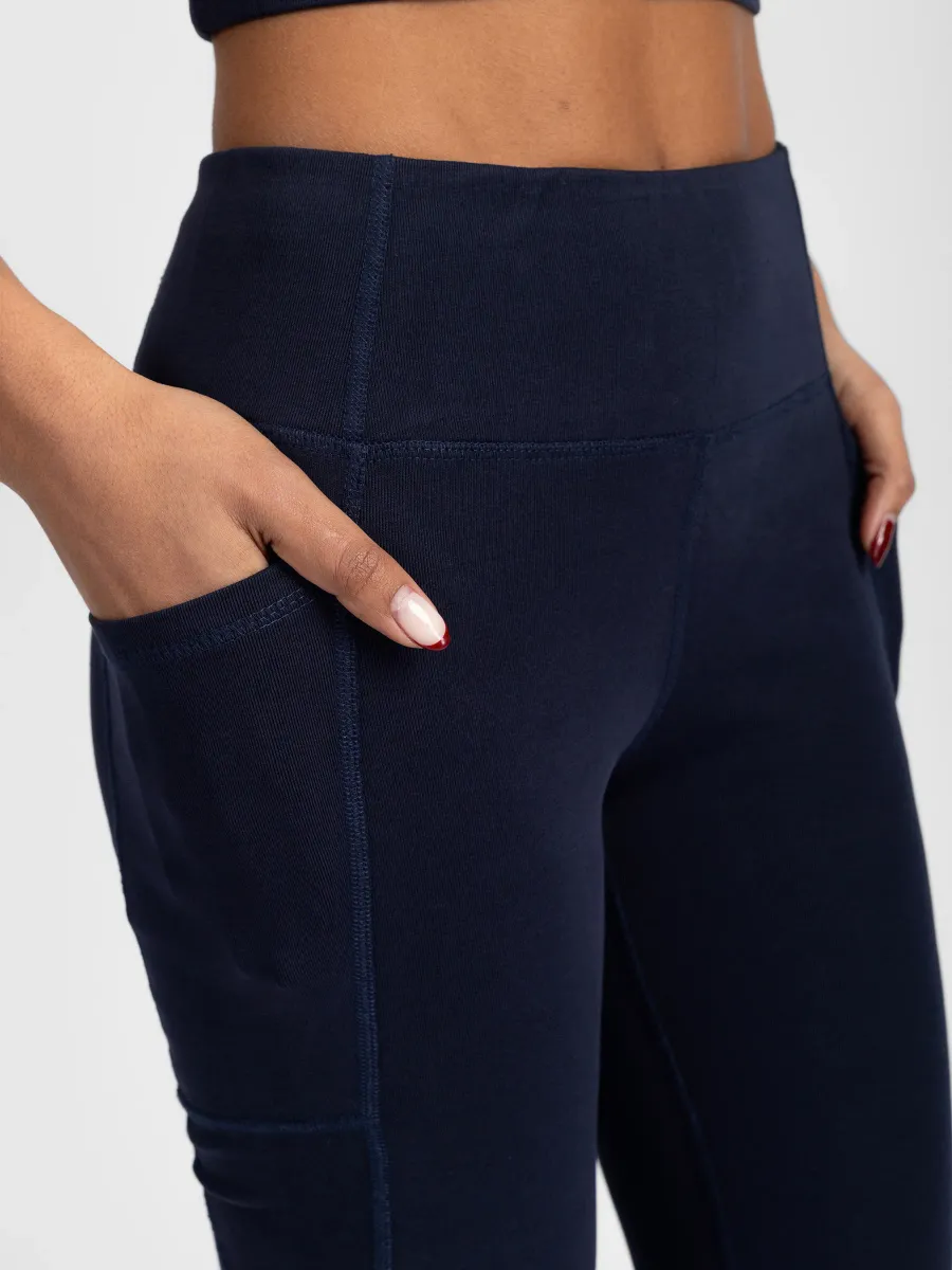 PlantTec™ Organic Flare Leggings | Ocean 5