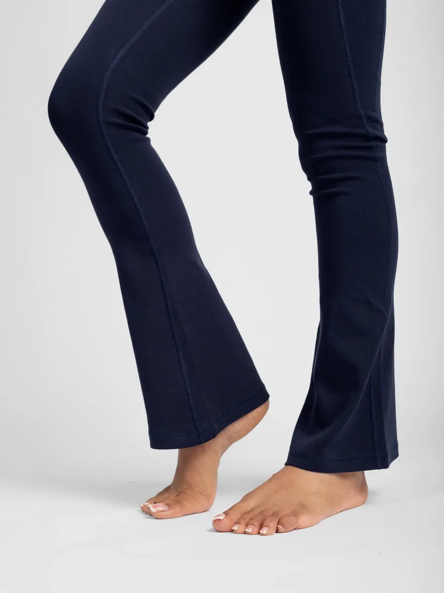 PlantTec™ Organic Flare Leggings | Ocean 9