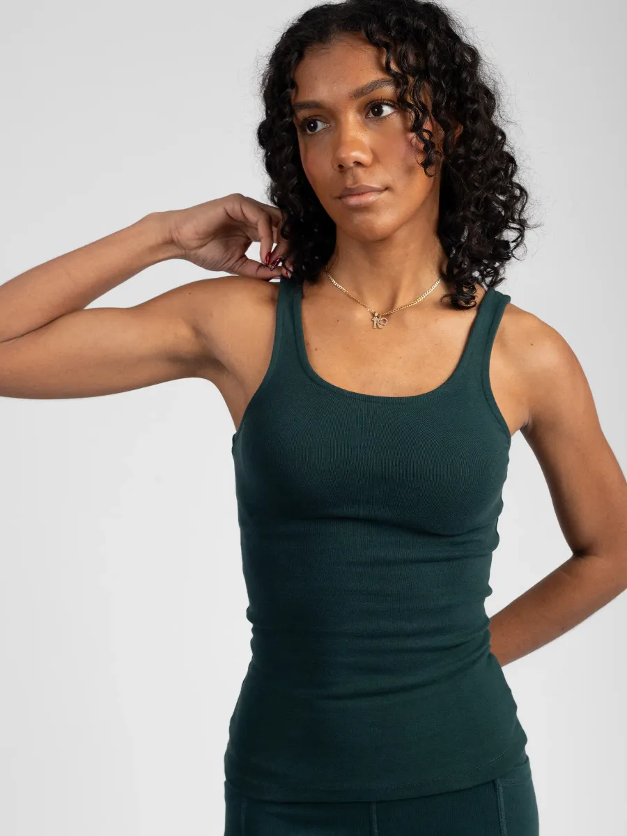 PlantTec™ Organic Reversible Contour Tank | Monstera 6